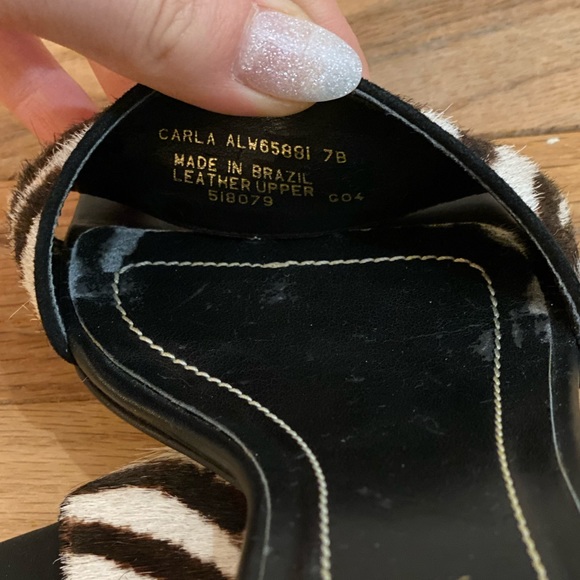 Zebra single strap heel - Picture 3 of 3